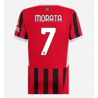 Camiseta AC Milan Alvaro Morata #7 Primera Equipación para mujer 2024-25 manga corta